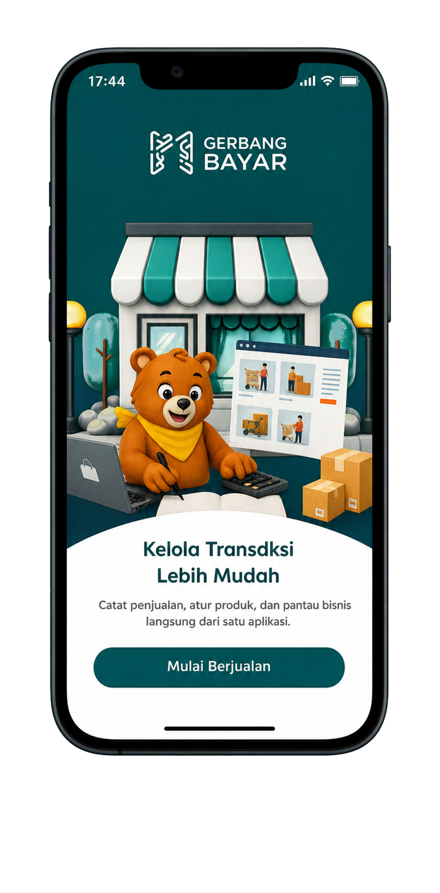 Preview aplikasi Point of Sale Gerbang Bayar